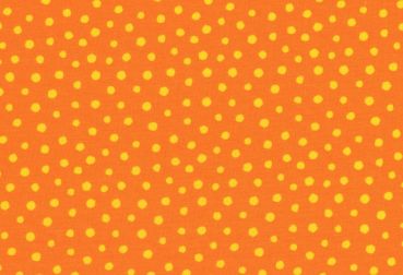orange mit großen gelben Punkten